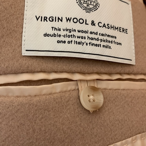 Aritzia Babaton Virgin Wool & Cashmere dusty pink long coat, size Large. - Picture 5 of 10